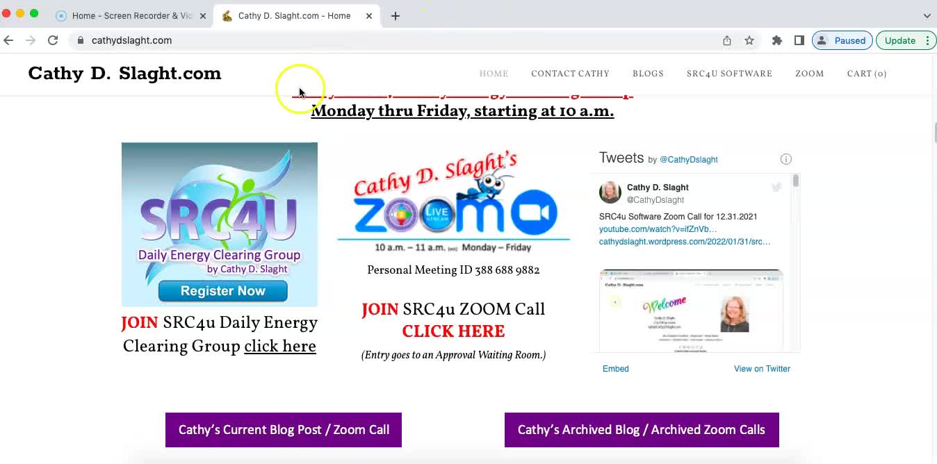 SRC4U Software Zoom Call 4 22 20221 by Cathy D. Slaght