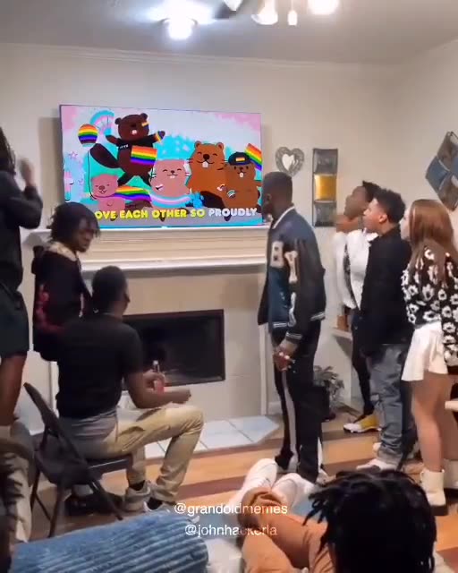 Man breaks tv over Rainbow groomers