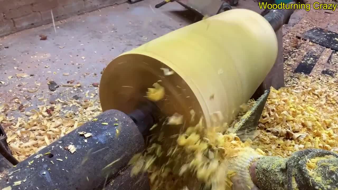 Amazing Woodturning Crazy - Great Hand Crafting Skills On Wood Lathe