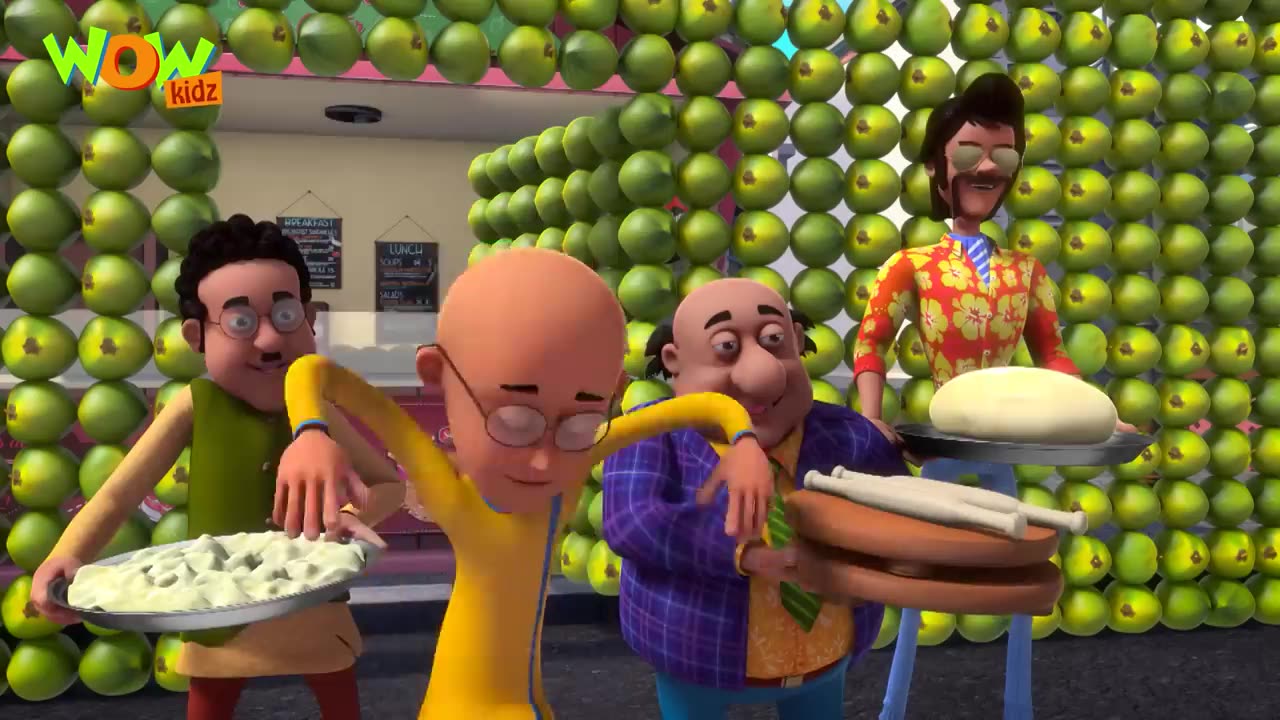 Paris मैं मिल गए Motu को Samose! - Motu Patlu New - Cartoon in Hindi