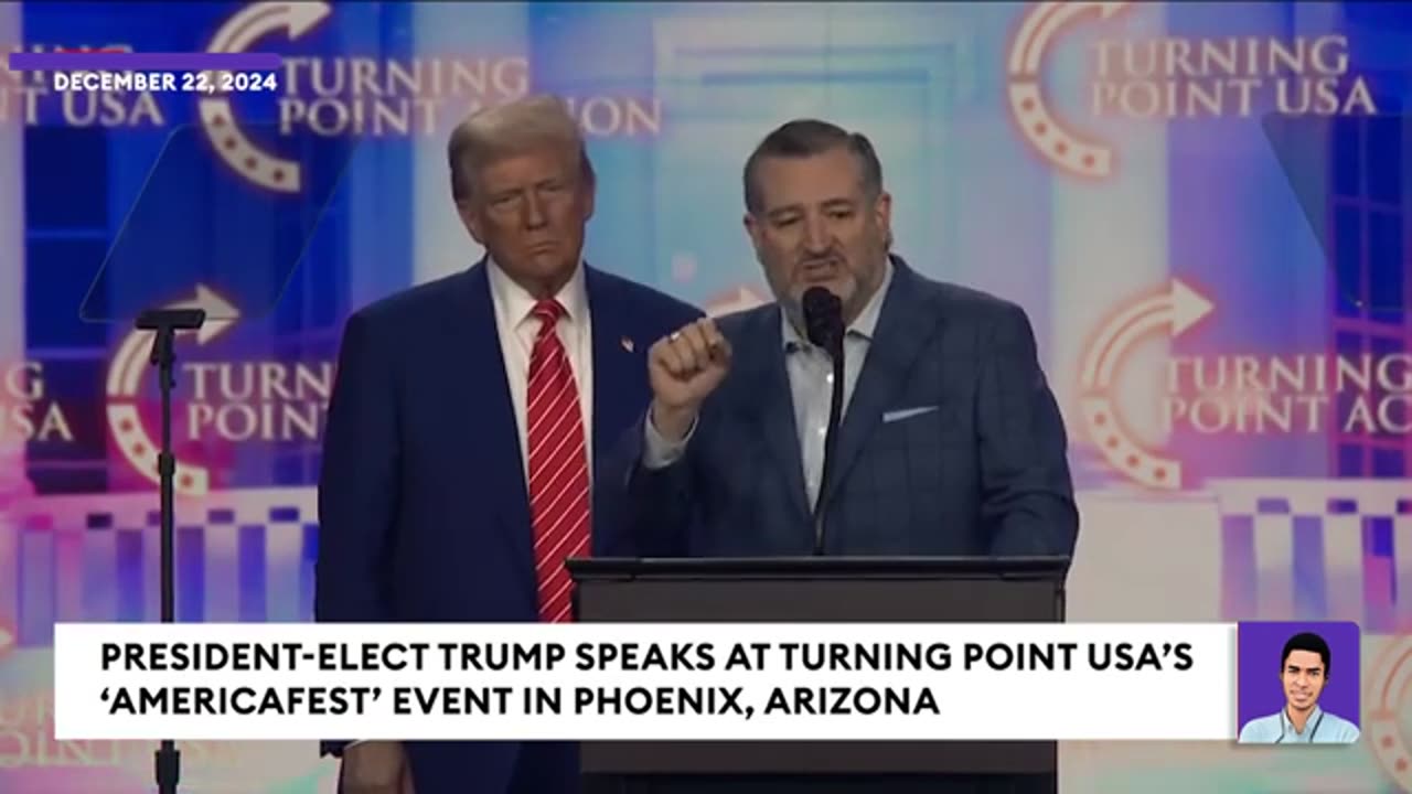 WATCH Trump Invites Ted Cruz Up On Stage At Major Conservative Event