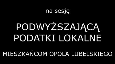 Burmistrz zaprasza na sesję podnoszącą podatki lokalne dla mieszkańców miasta