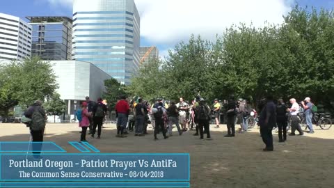 Portland Police Confiscate Flag Poles From Patriots Who Showed Up Early To The Portland Waterfront