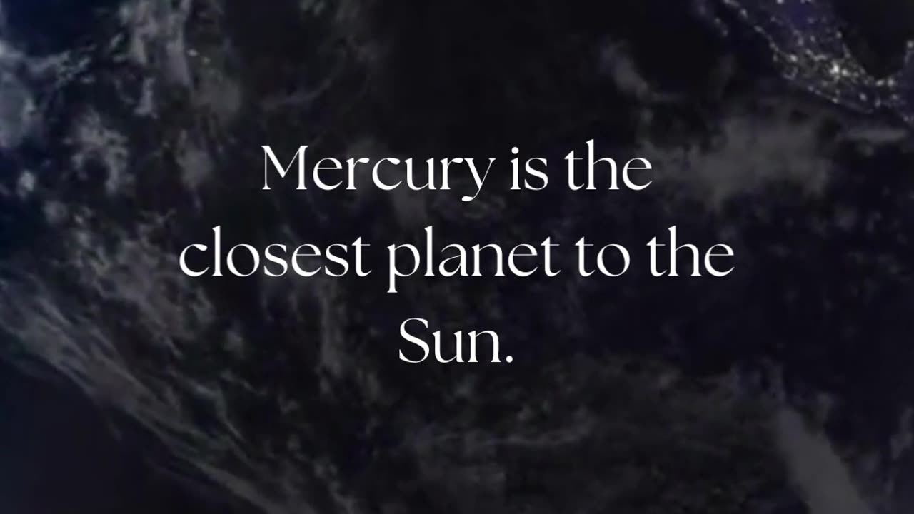 What is the closest planet to the Sun?