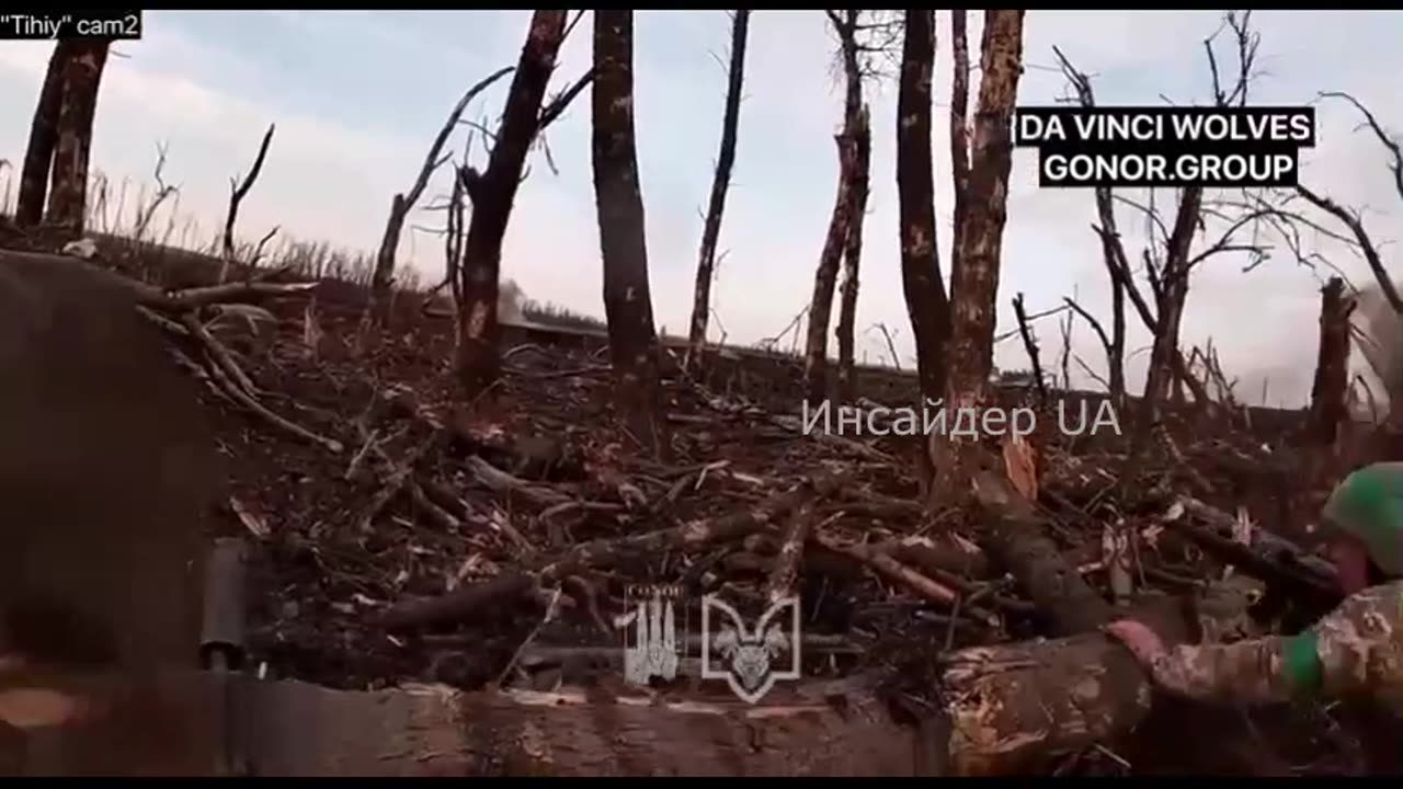 Ukraine combat footage GoPro during Russian assault on the trench