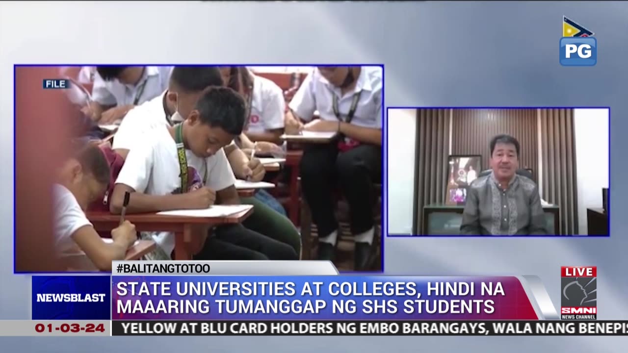 State Universities at Colleges, hindi na maaaring tumanggap ng SHS students