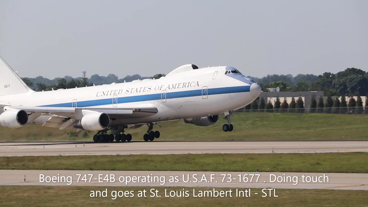 U.S. Air Force 73-1677 doing touch and goes at St. Louis Lambert Intl - STL