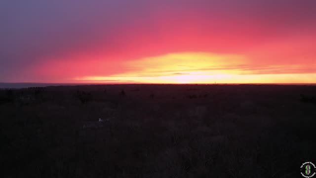 The Drone Zone! Frozen Rain at Sunset!