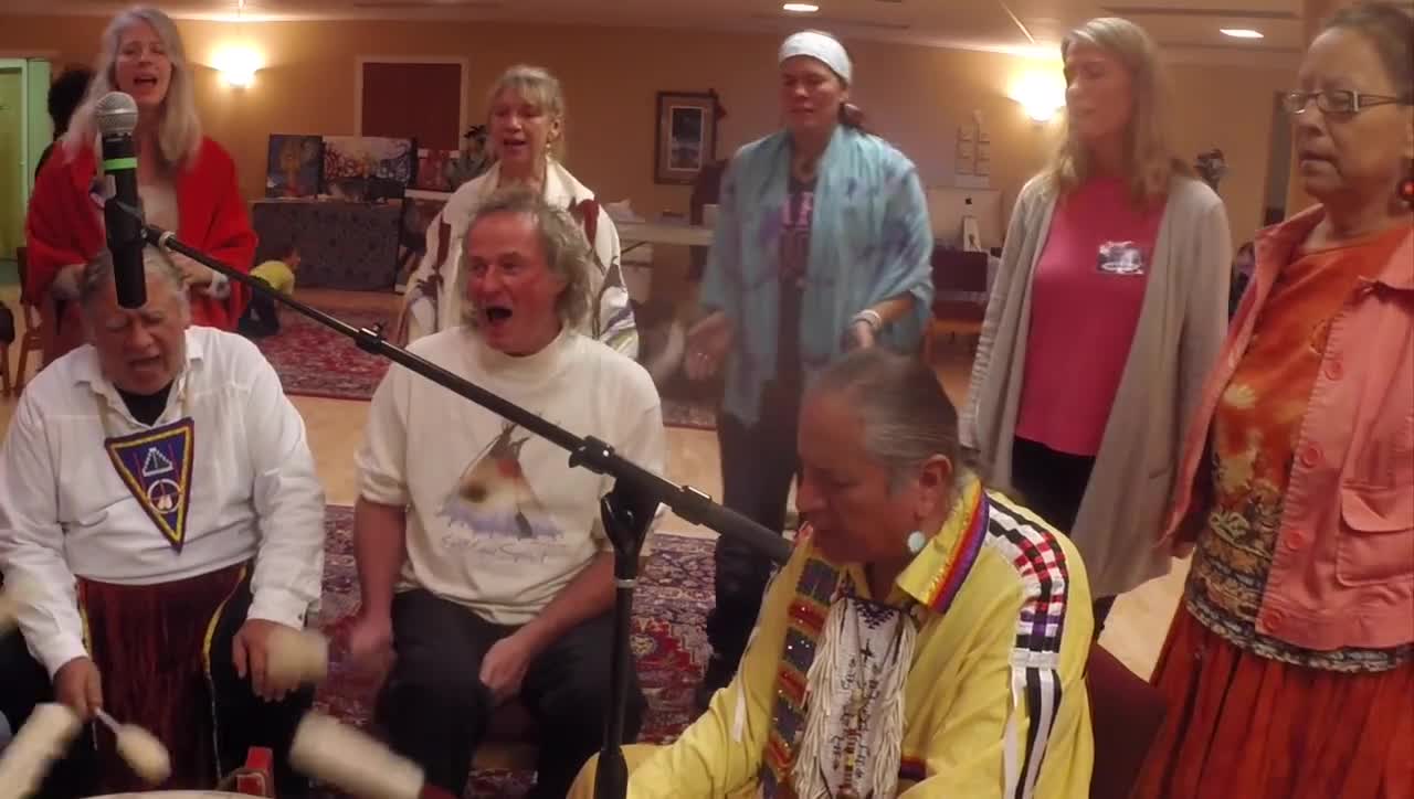 Chief Golden Light Eagle At The Drum Loveland, Colorado 2014