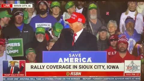 DJT IOWA rally 11-3-2022 Annnnnd here’s the “17”