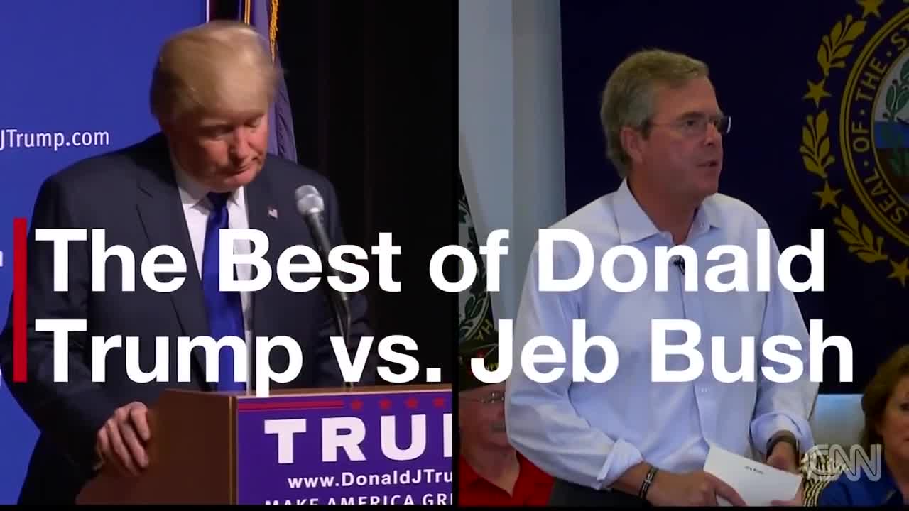 The best of Donald Trump vs. Jeb Bush