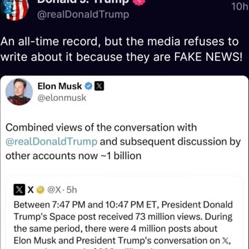 Elon and President Trump