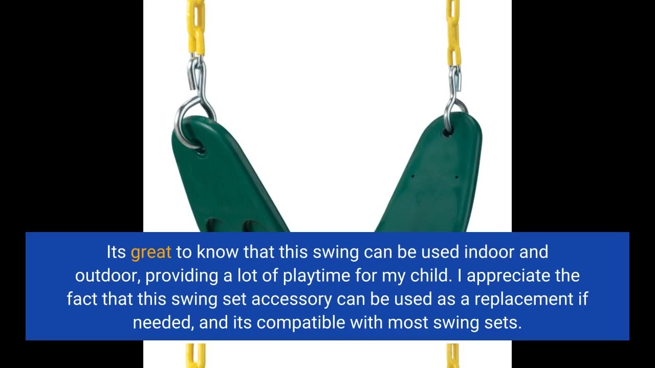 Skim Feedback: Take Me Away Pink Swing Seat - Heavy Duty Chain Plastic Coated - Playground Swin...