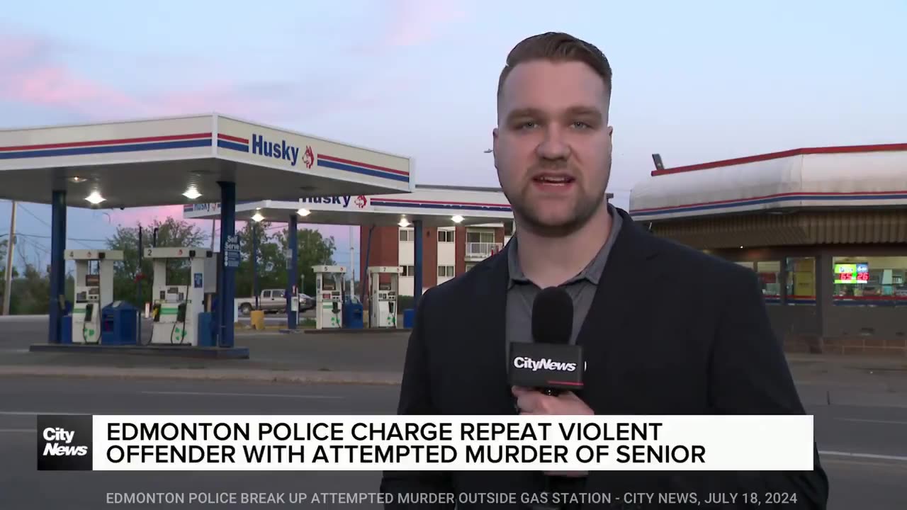 A violent repeat offender almost murders an innocent senior citizen in Edmonton Canada.