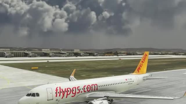 ANKARA TO İSTANBUL ZORLU İNİŞ PEGASUS#shorts