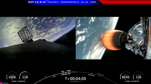 Moths in 'Outer Space' -. Footage from SpaceX Rocket