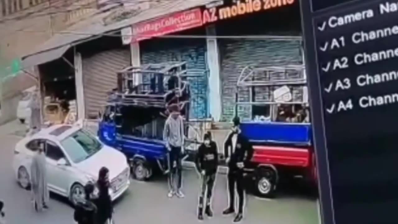 Deadly Accident in Haba Kadal Srinagar CCTV Footage