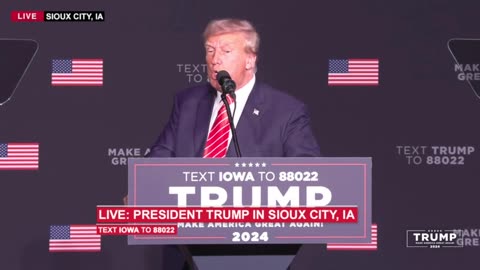 President Trump in Sioux City, IA