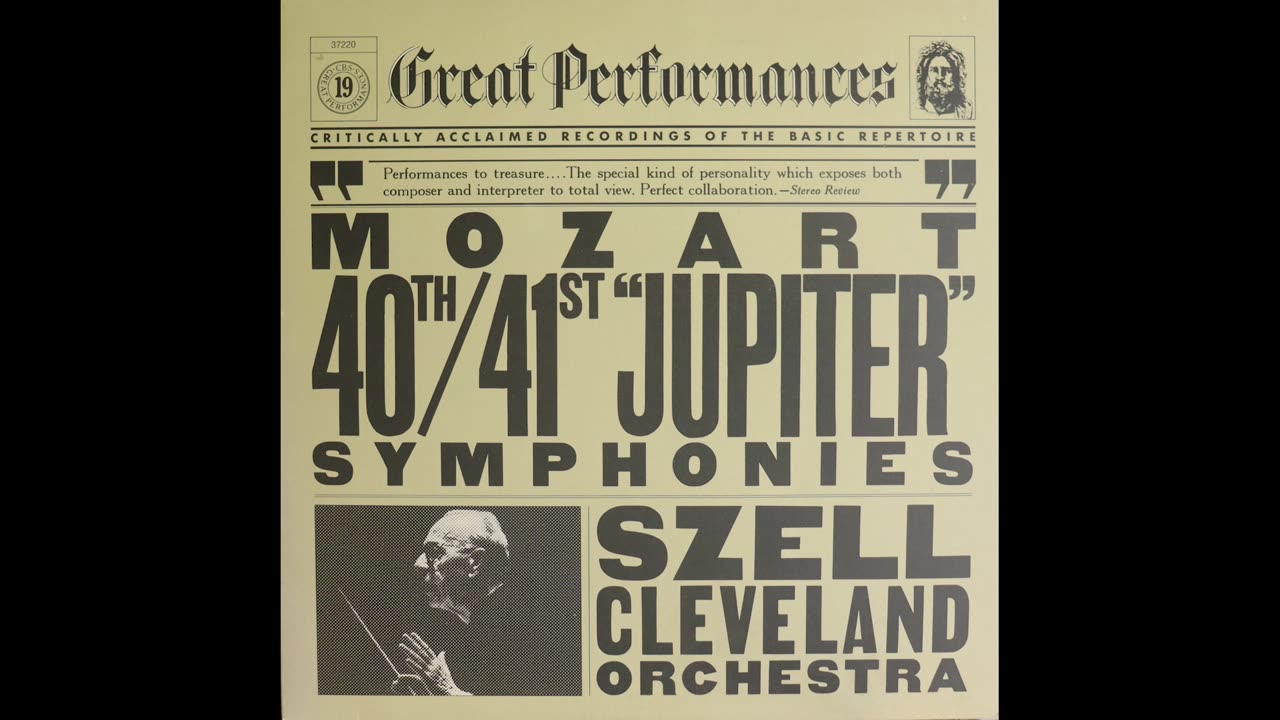 Mozart - Symphonies 40 & 41- George Szell, Cleveland Orchestra (Complete 1988 Re-Issue LP])