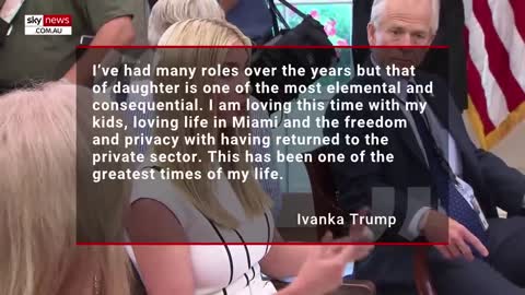 Ivanka Trump reveals her future in politics