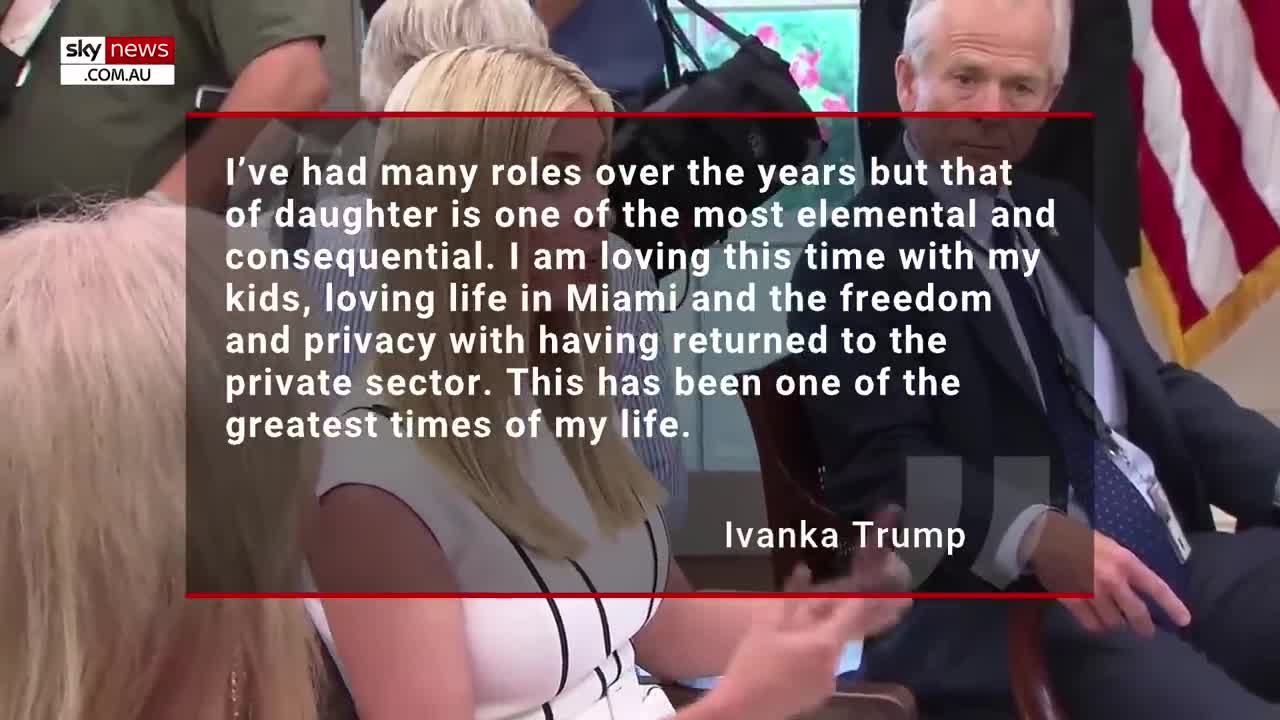 Ivanka Trump reveals her future in politics