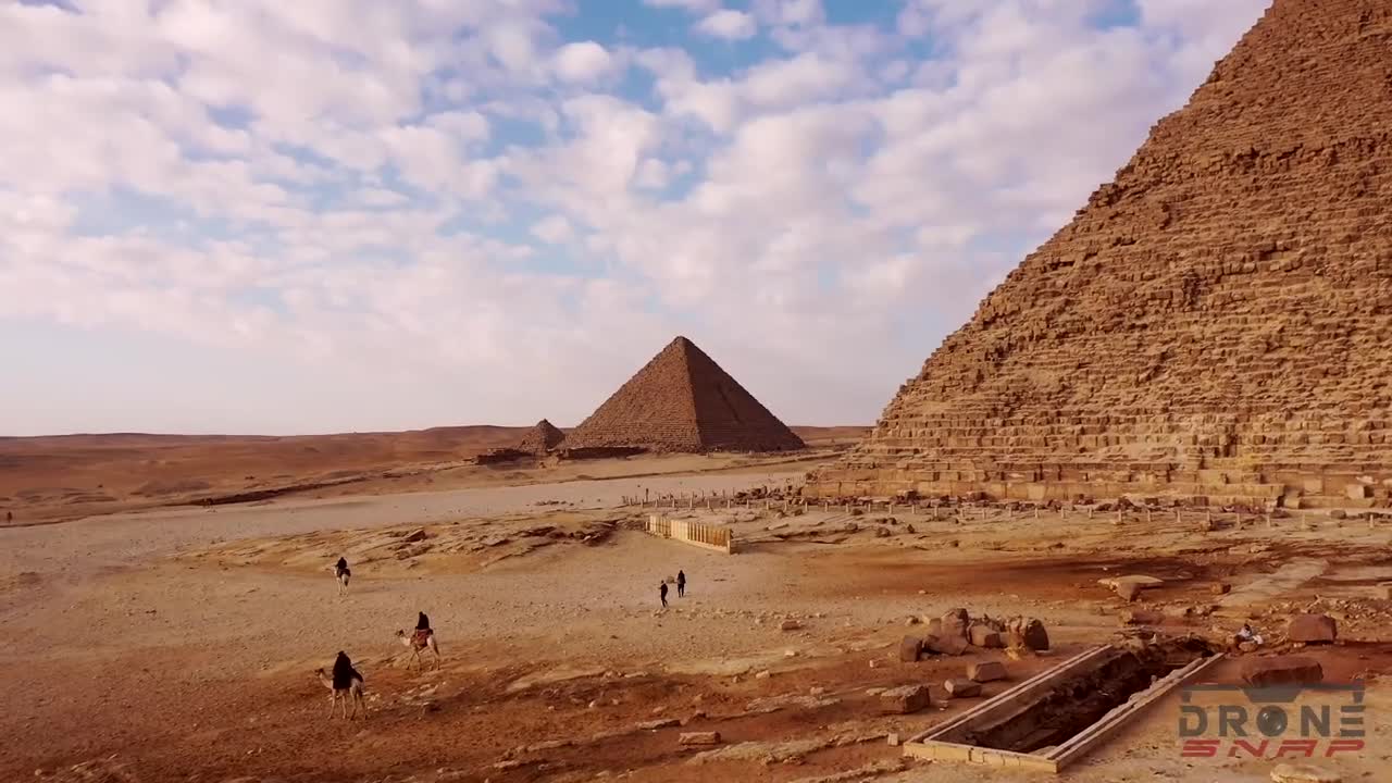 Pyramids - Giza, Egypt 🇪🇬- by drone [4K]