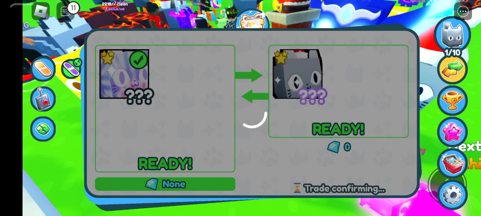 Pet Simulator X trading huge