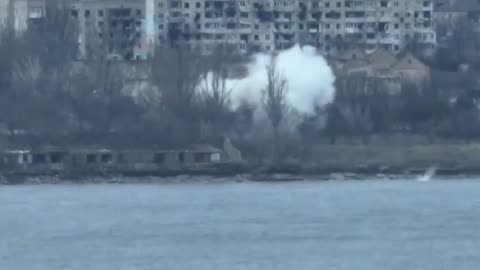 GRAPHIC: Sniper Hit By Anti-Tank Rocket, Flies into River