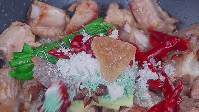 One of the most popular dishes in China, braised pork ribs