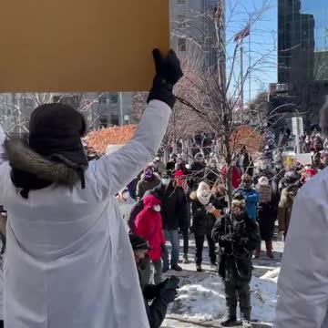 Counter Freedom protest in Toronto
