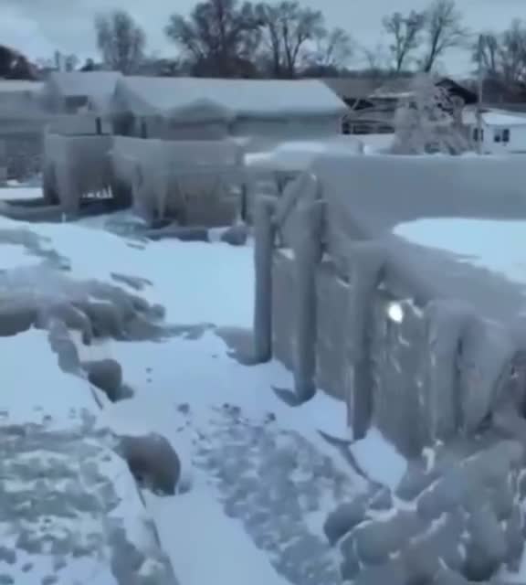 Buffalo turned into an ice city