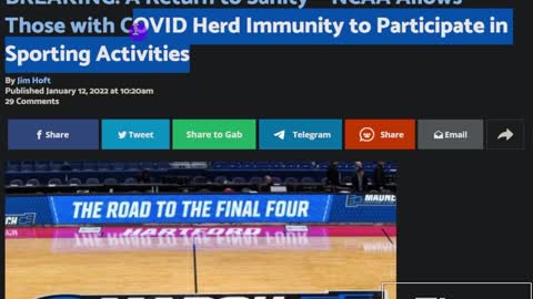 NCAA Allows The Herd Immune To Participate