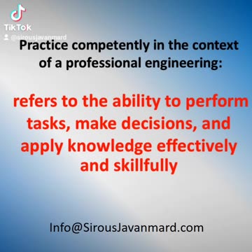 Practice competently in the context of a professional engineering