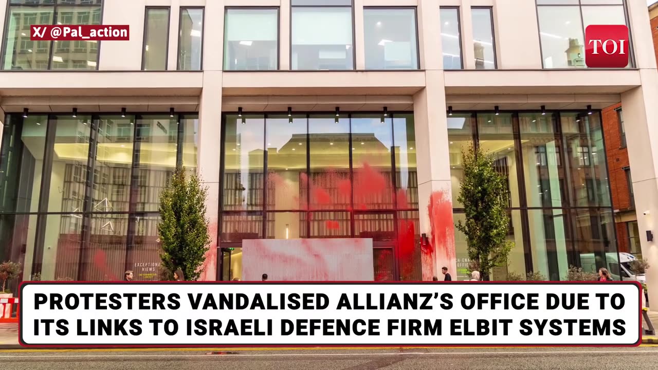 Israel’s Key Weapons Pipeline Blocked. Protesters Storm, Ransack German Offices In UK Overnight