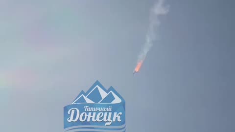 Moment of the crash of the fighter in Yenakievo: pilots found alive