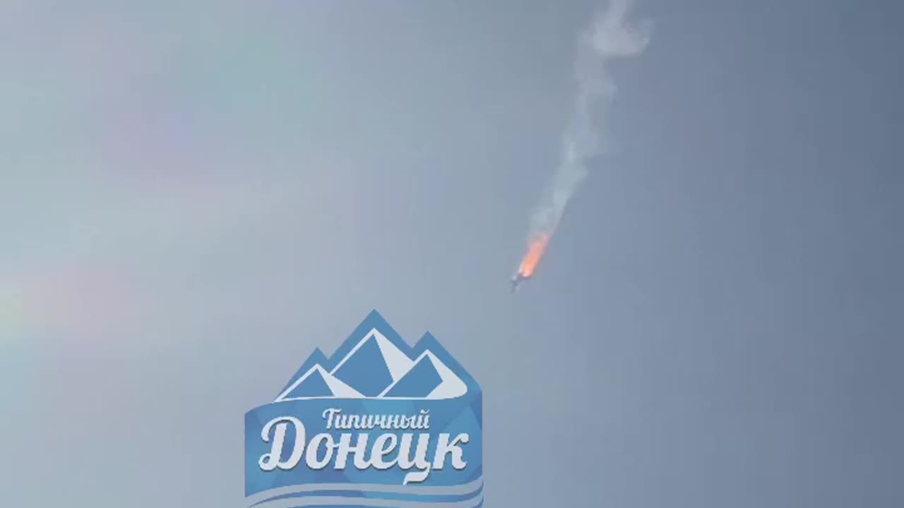 Moment of the crash of the fighter in Yenakievo: pilots found alive