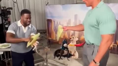 Kevin Hart & The Rock Try The Tortilla Slap Challenge