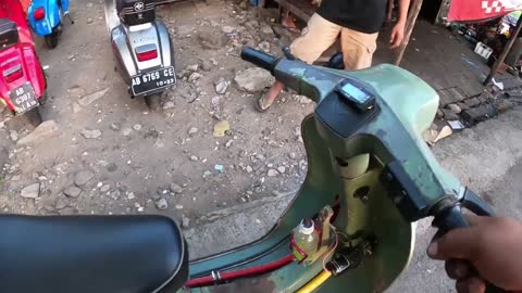 Nyoba Vespa PTS 100 dipasangin Radiator | Tawon Lanang Scooterace