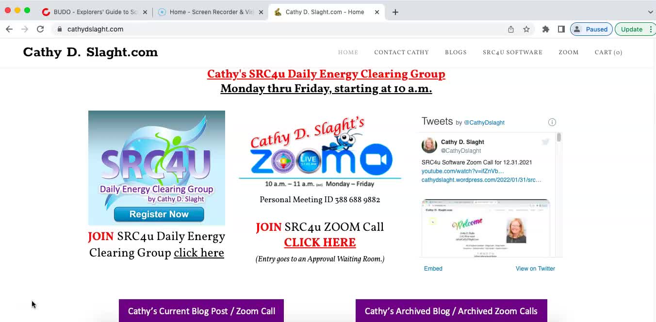 SRC4U Software Zoom Call 3 28 2022 by Cathy D. Slaght