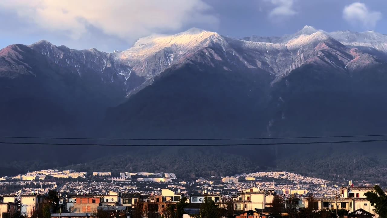 Let me show you the snowy mountains in front of your home