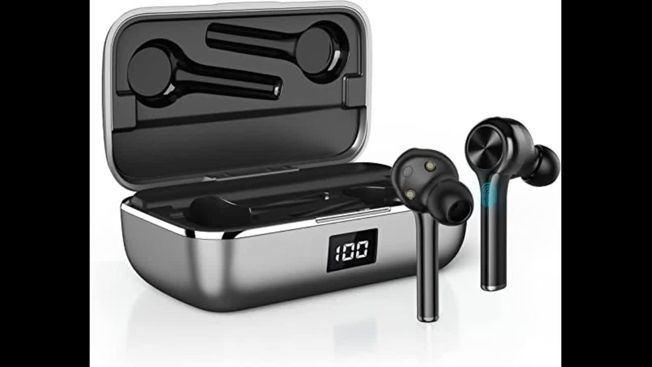 Wireless Earbuds, Bluetooth 5.0 Headphone 30H Cyclic Playtime in-Ear Wireless Headphone Hi-Fi S...