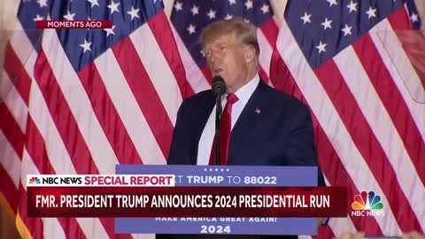 Trump Announces 2024 Presidential Run