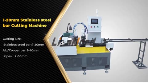 Automatic small size stainless steel bar cutting machine #lmetalcuttingmachine