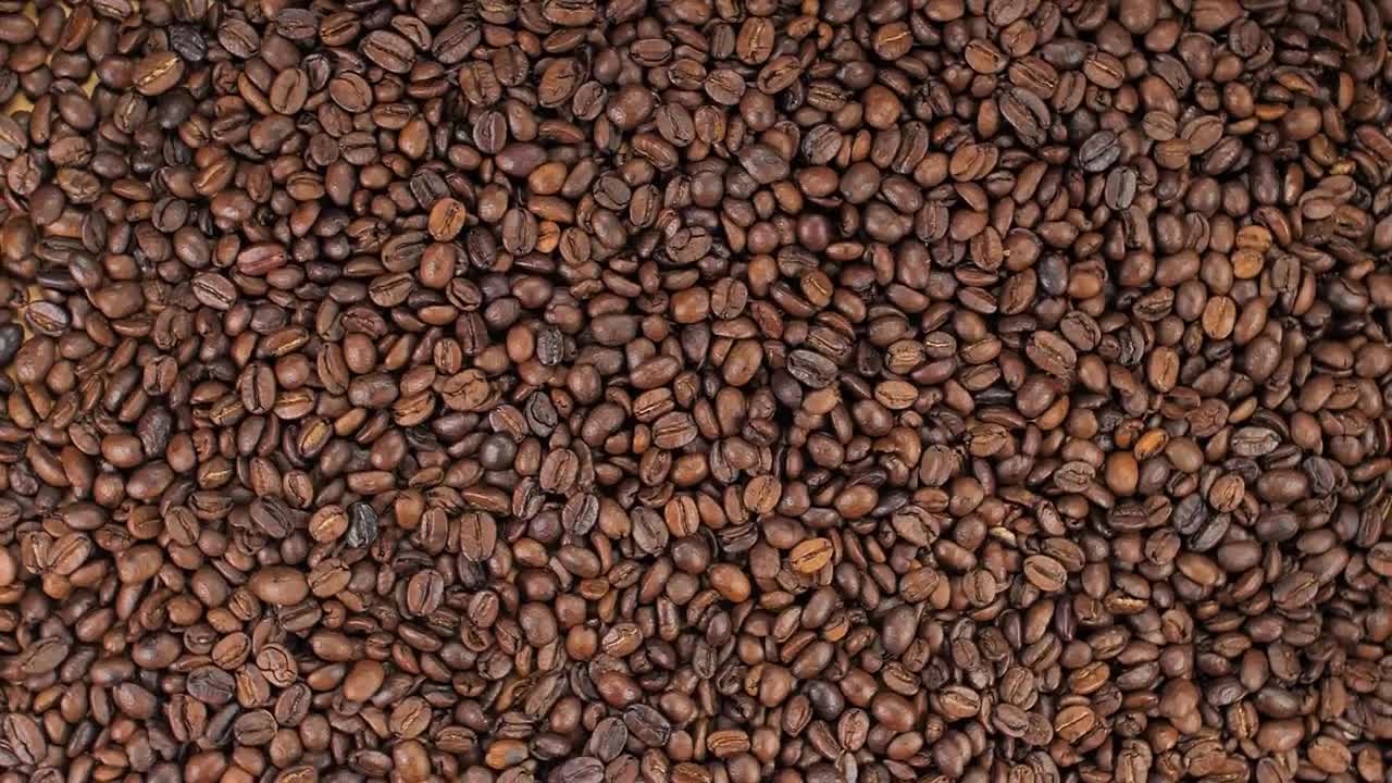 Rotating coffee beans texture