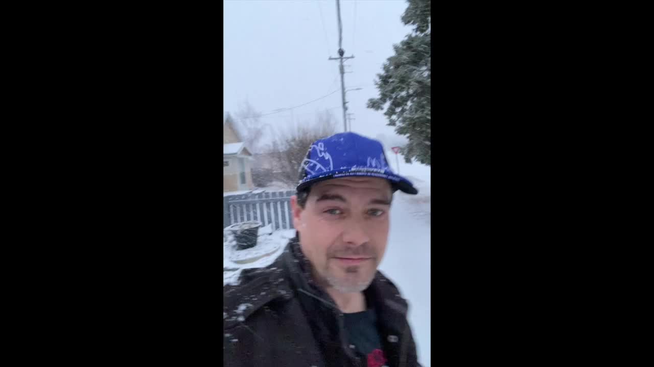 Its still SNOWING out.