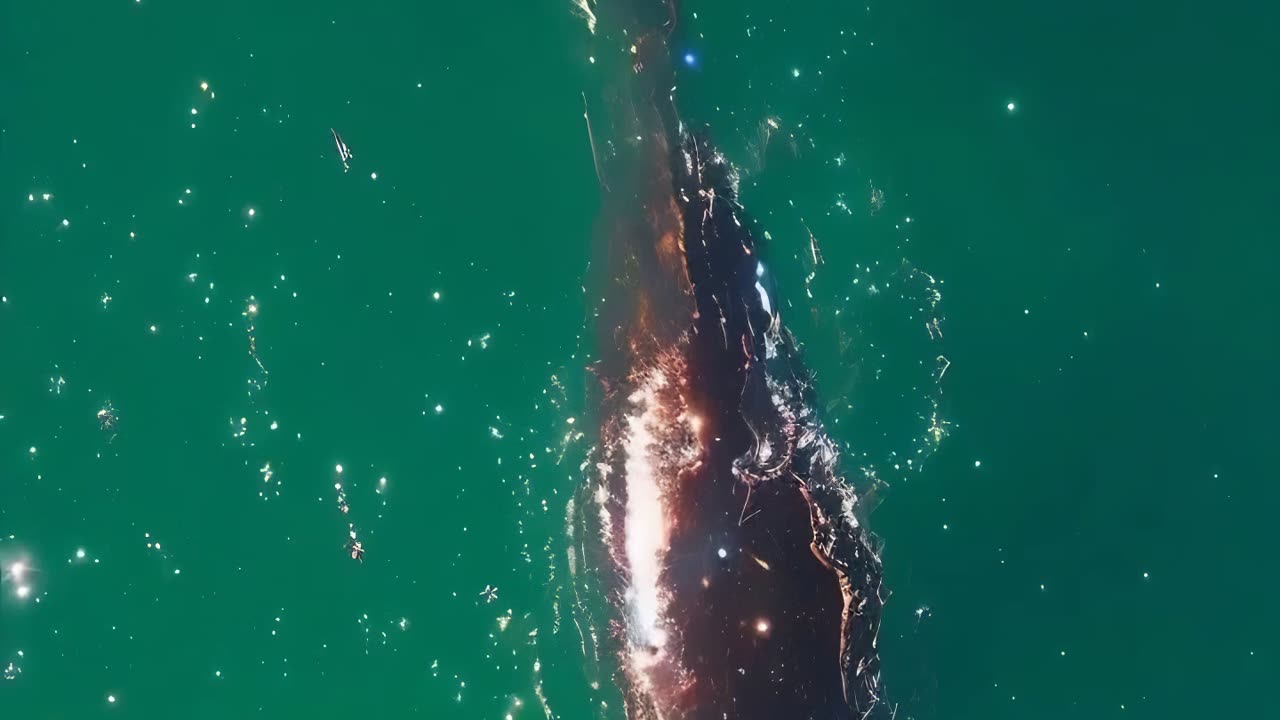 Whale Drone View - AI Generated Art, Images, Videos