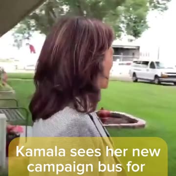 Kamala Harris's new campaign bus!!
