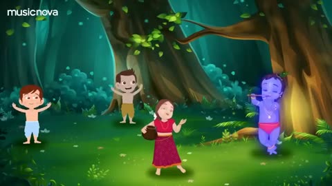 chhote chhote gaiya animation video