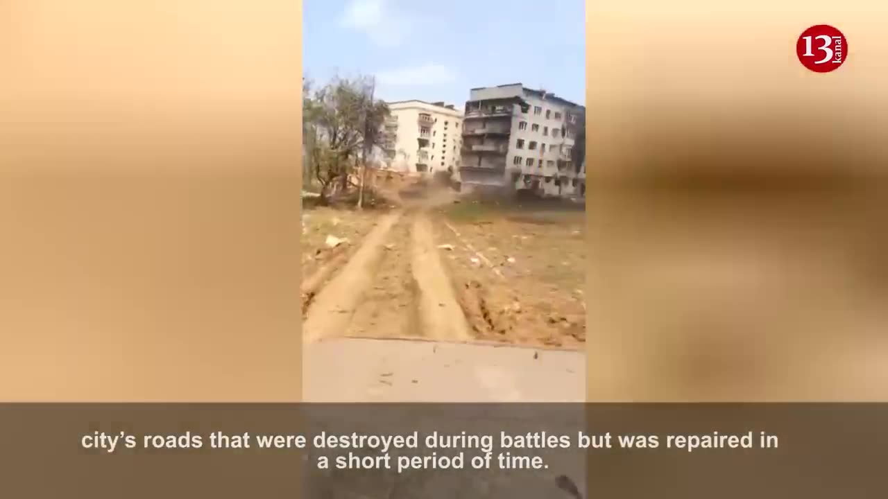 Ukrainian fighters advancing on Bakhmut streets with M80A combat vehicles provided by Slovenia