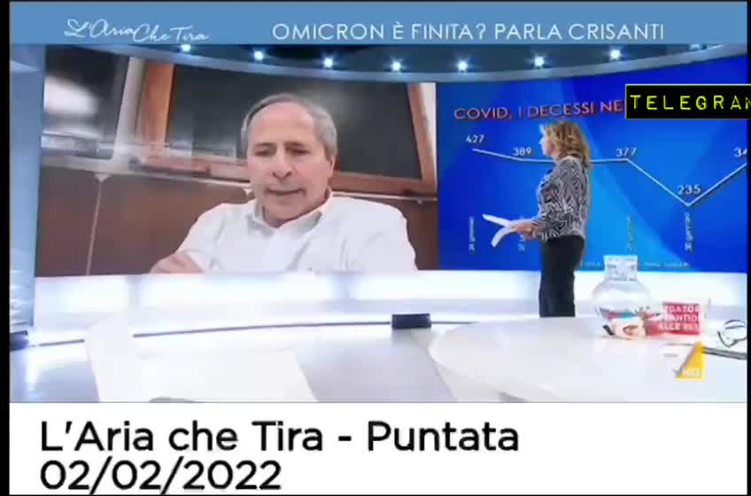 Dichiarazioni di Crisanti del 2 Febbraio